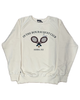 Unisex Snoopy Tennis Crewneck Sweatshirt in Cream