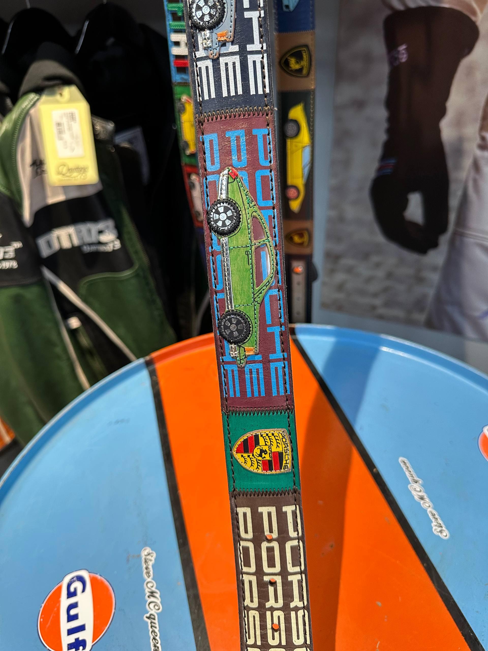 DESIGN ARTIGIANALE Cintura Artigianale in Pelle Porsche 911 