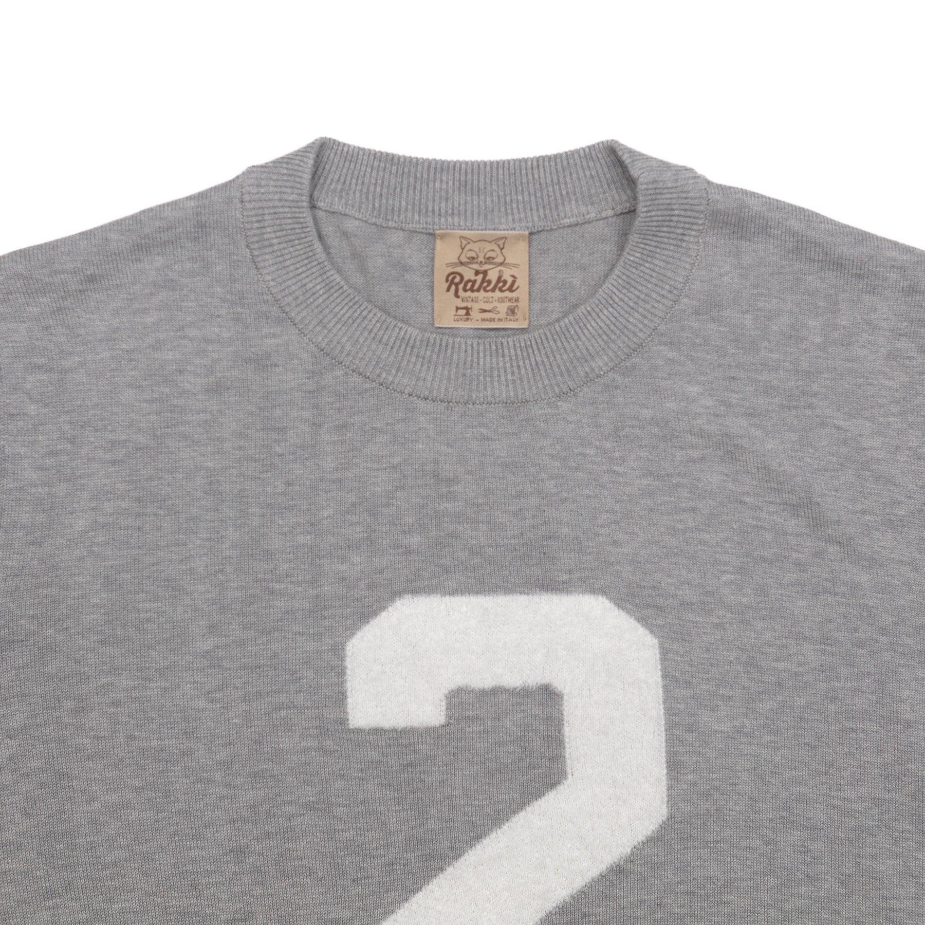 Maglia T-Crown grigia in cotone CLUB HERITAGE T-CROWN NMTKGRIGIO MELANGE RAKKI 