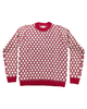 Men's polka dot sweater in cashwool and mohair