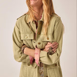 MAISON HOTEL Giacca donna Noa in cotone khaki 