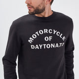 DAYTONA 73 Felpa Motorcycle Sweat Nera Uomo 