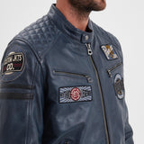 DAYTONA 73 Giacca in pelle uomo Walkor blu 