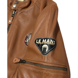 STEVE MCQUEEN Giacca uomo in pelle havane Harry 