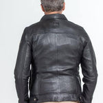 STEVE MCQUEEN Giubbotto uomo Charlie Sheep Crown Noir in pelle montone L 