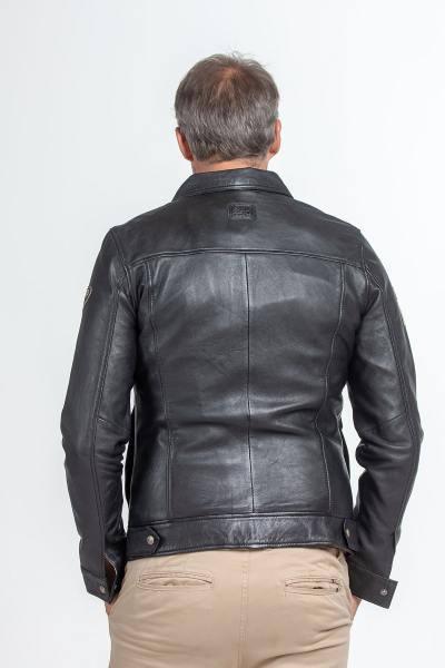 STEVE MCQUEEN Giubbotto uomo Charlie Sheep Crown Noir in pelle montone L 