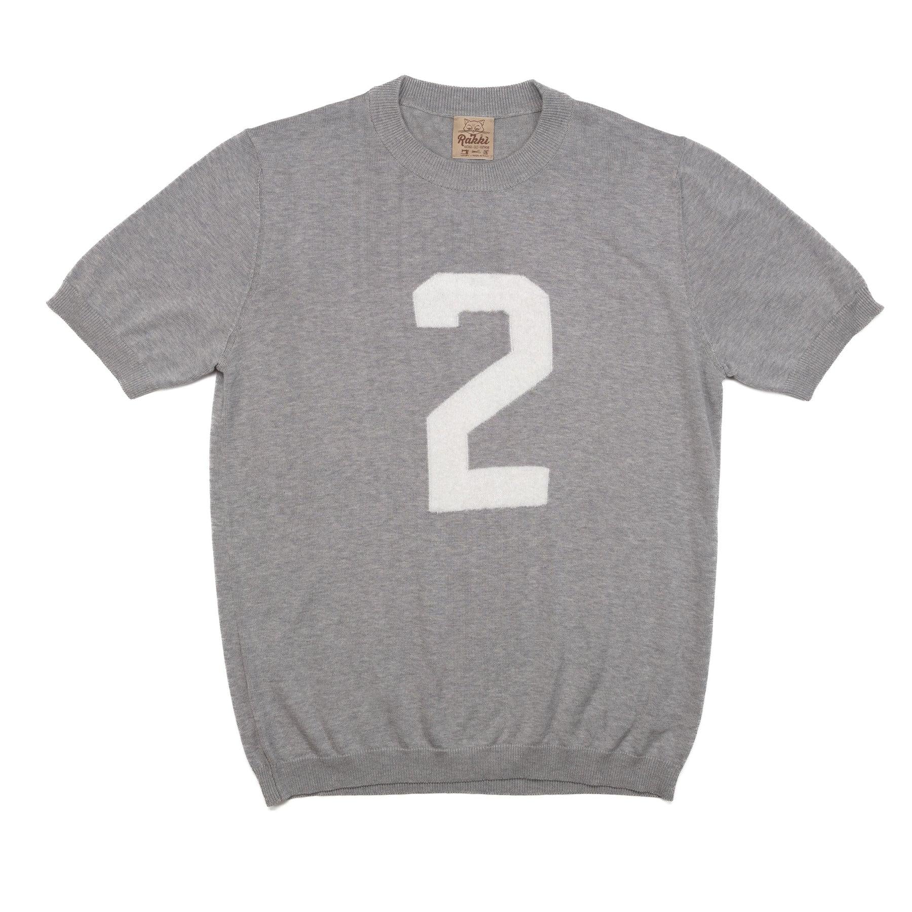 Maglia T-Crown grigia in cotone CLUB HERITAGE T-CROWN NMTKGRIGIO MELANGE RAKKI 