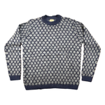 Maglione uomo a pois in cashwool e mohair STYLE MEMORIES PAUL WV-WM P.NEWMAN60BLU-GRIGIO RAKKI 