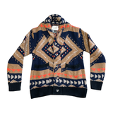 TOOCO Cardigan uomo Everest nocciola/blu 