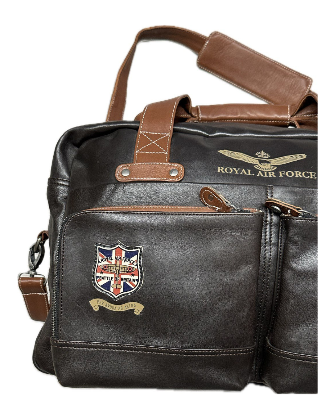 AIR FORCE Borsone in pelle Dahl 48h stile militare vintage 