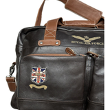 AIR FORCE Borsone in pelle Dahl 48h stile militare vintage 