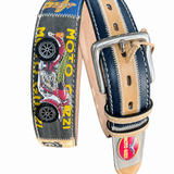 RED BELTS Cintura artigianale in pelle Moto Guzzi 