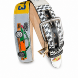 RED BELTS Cintura artigianale in pelle Porsche GT3 