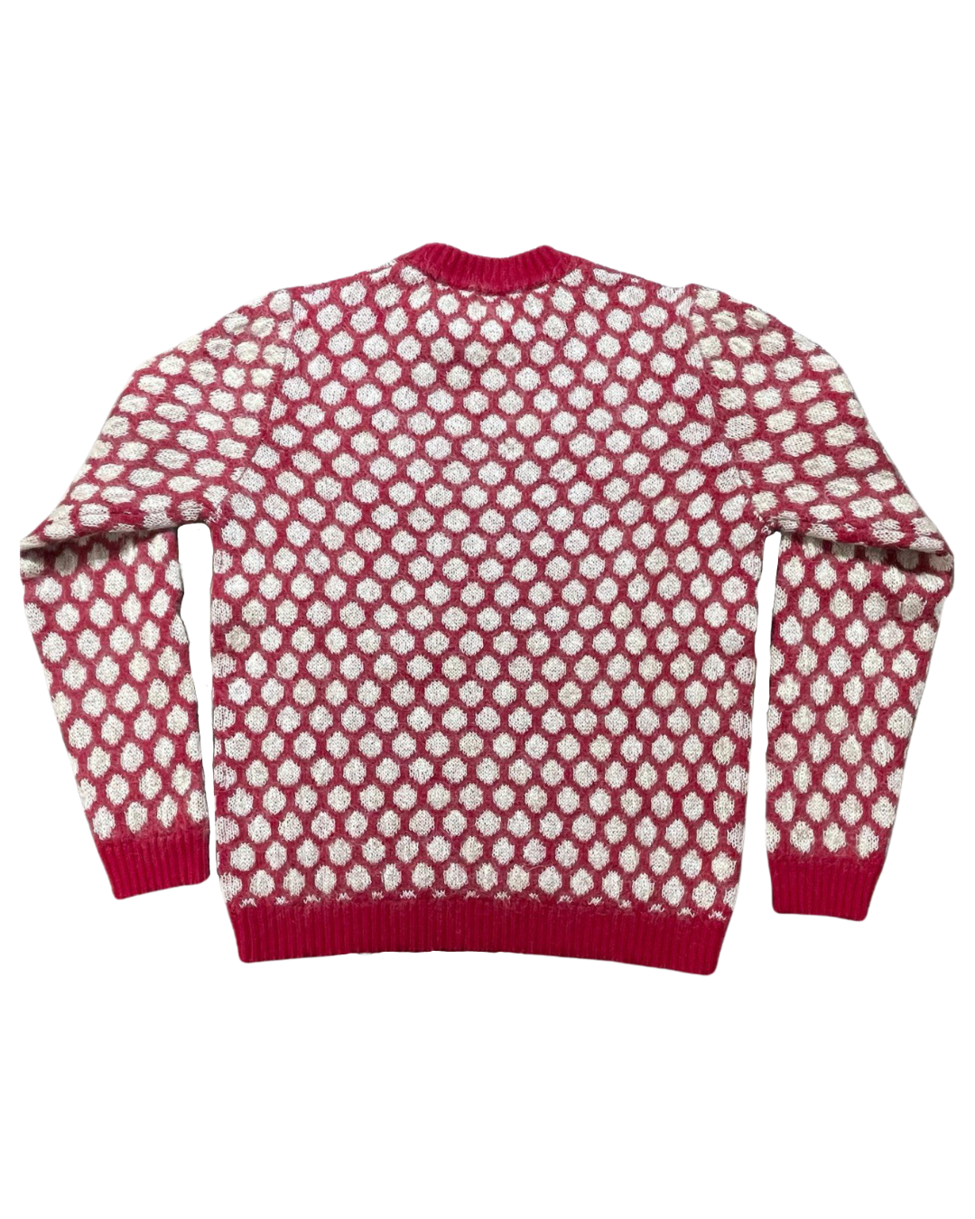 RAKKI Maglione uomo a pois in cashwool e mohair 