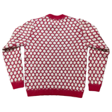 RAKKI Maglione uomo a pois in cashwool e mohair 