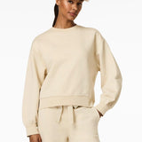 GOLDBERGH Felpa donna Relax girocollo in cotone champagne 