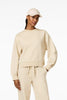 Felpa donna Relax girocollo in cotone champagne
