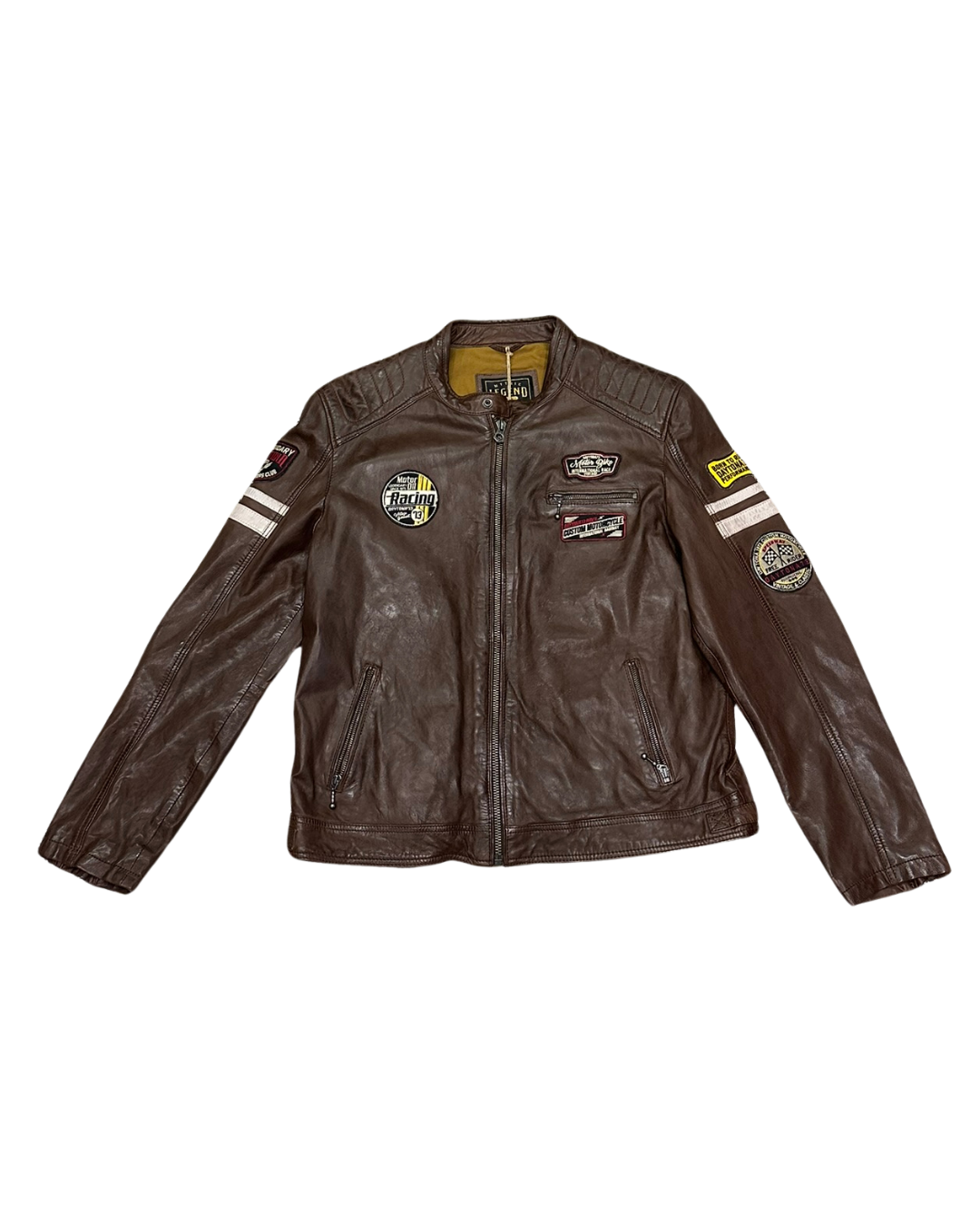 DAYTONA 73 Giacca in pelle uomo Limerock bison 