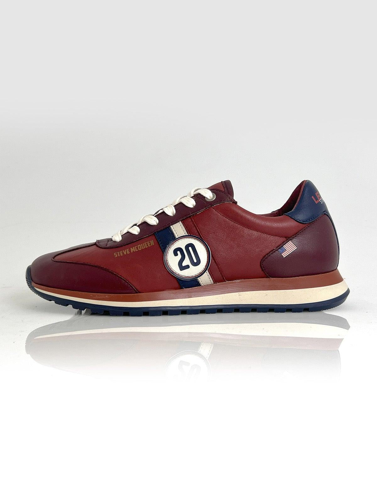 CLM Sneakers in pelle rosso scuro uomo Cool 