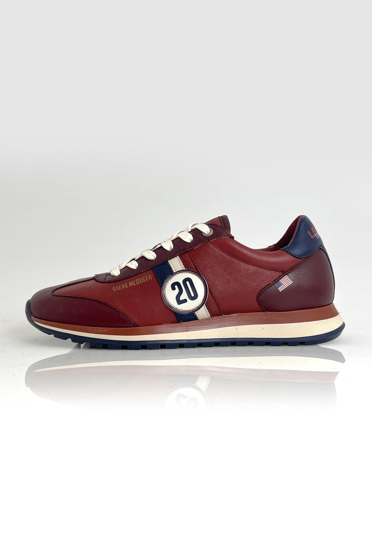 CLM Sneakers in pelle rosso scuro uomo Cool 