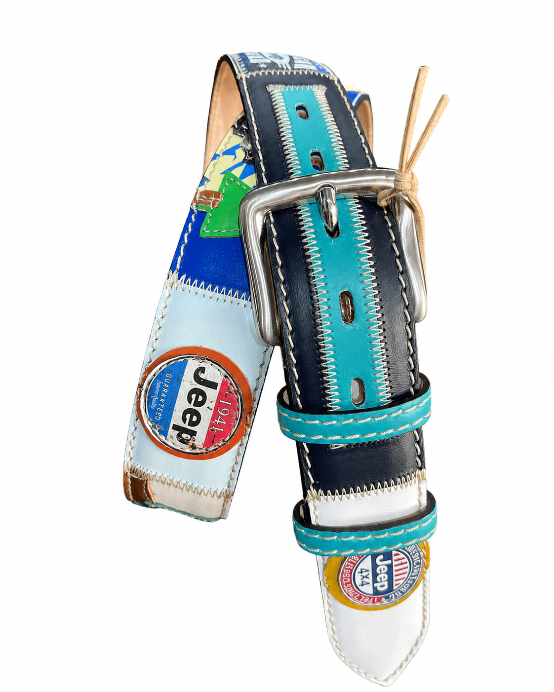 RED BELTS Cintura artigianale in pelle Jeep 