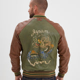 DAYTONA 73 Giacca uomo in pelle verde Hanks 