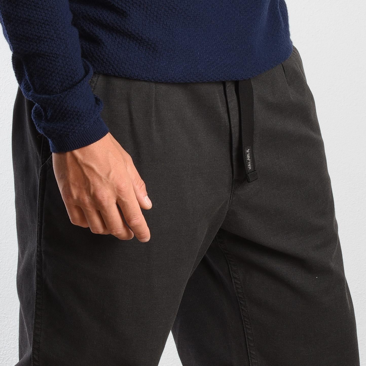 VALARSA Pantalone Spitz  in flannel light black 