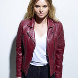 DAYTONA 73 Giacca donna in pelle Jerrie Sheep Victoria stile biker 