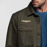 DAYTONA 73 Camicia militare uomo Jeffbull light khaki 