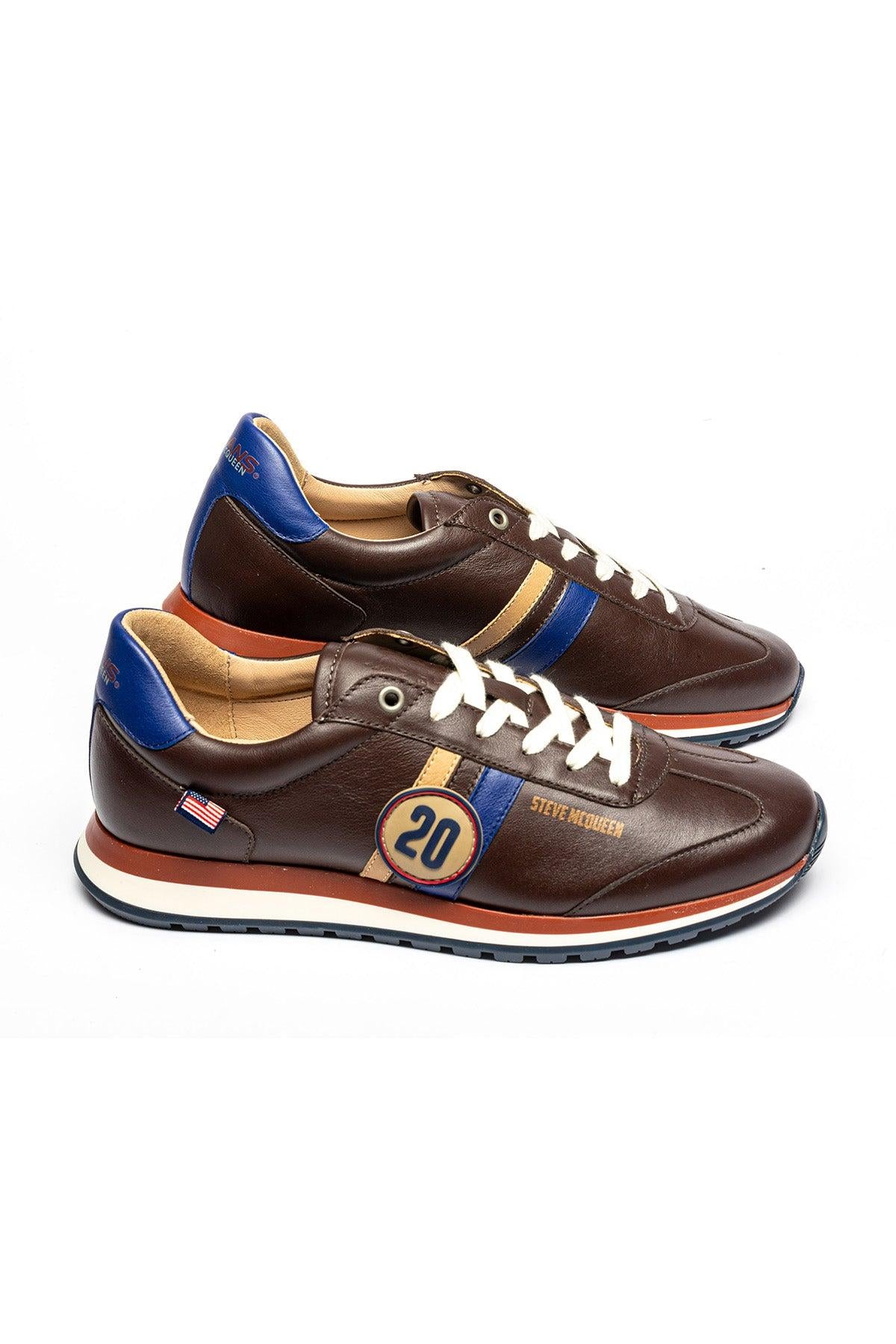 CLM Sneakers in pelle marrone scuro uomo Cool 