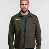 DAYTONA 73 Camicia militare uomo Jeffbull light khaki 