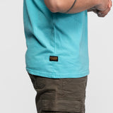 DAYTONA 73 T-shirt uomo Cedar girocollo azzurra 