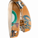 RED BELTS Cintura artigianale in pelle Golf 