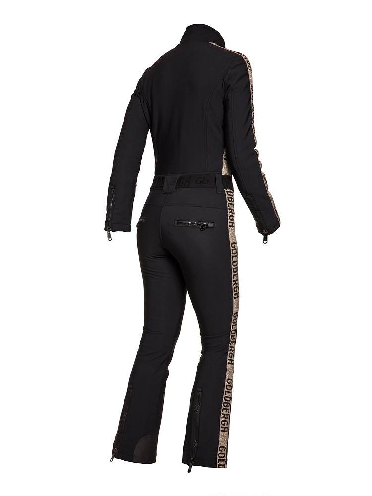 GOLDBERGH Tuta sci donna Goldfinger oro slim fit 