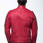 LE MANS Giubbotto uomo Lagache4 pelle montone rosso 2XL 