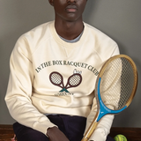 INTHEBOX Felpa girocollo unisex panna Snoopy Tennis 