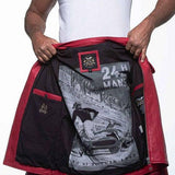 LE MANS Giubbotto uomo Lagache4 pelle montone rosso 2XL 