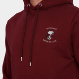 INTHEBOX Felpa unisex bordeaux in cotone Snoopy Racquet Club 