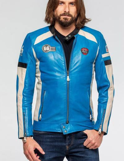 LE MANS Giubbotto uomo Shelby Sheep Crown in pelle montone ecru L 