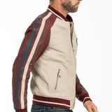STEVE MCQUEEN Giubbotto uomo Walt Dark Red in pelle montone S 