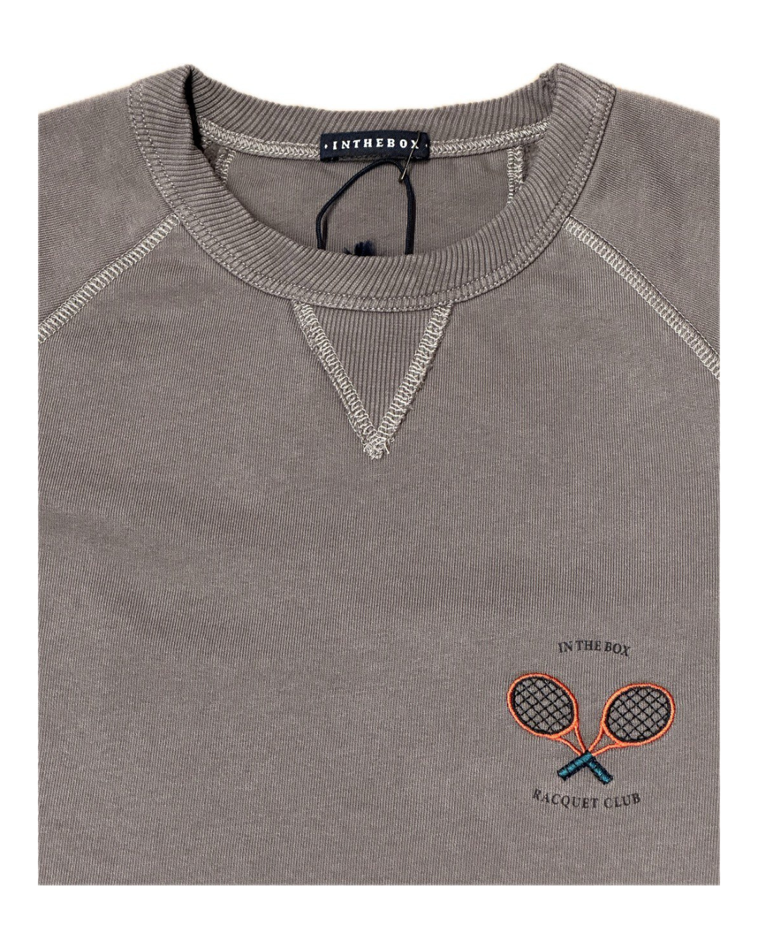 INTHEBOX Felpa girocollo unisex in cotone Snoopy Racquet Club 