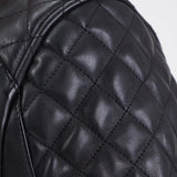 DAYTONA 73 Giacca in pelle nera uomo Cobalt 