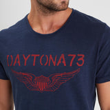 DAYTONA 73 T-shirt uomo American Slub navy 