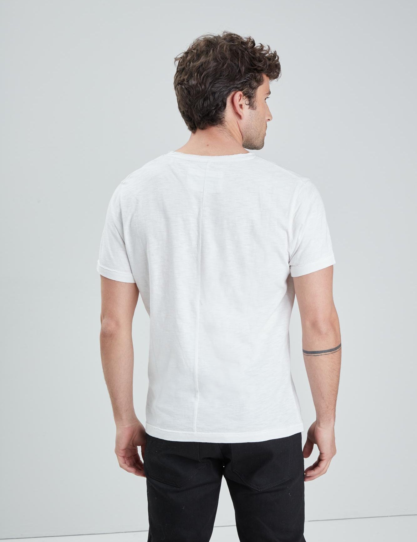 DAYTONA 73 T-shirt uomo American Slub bianca 