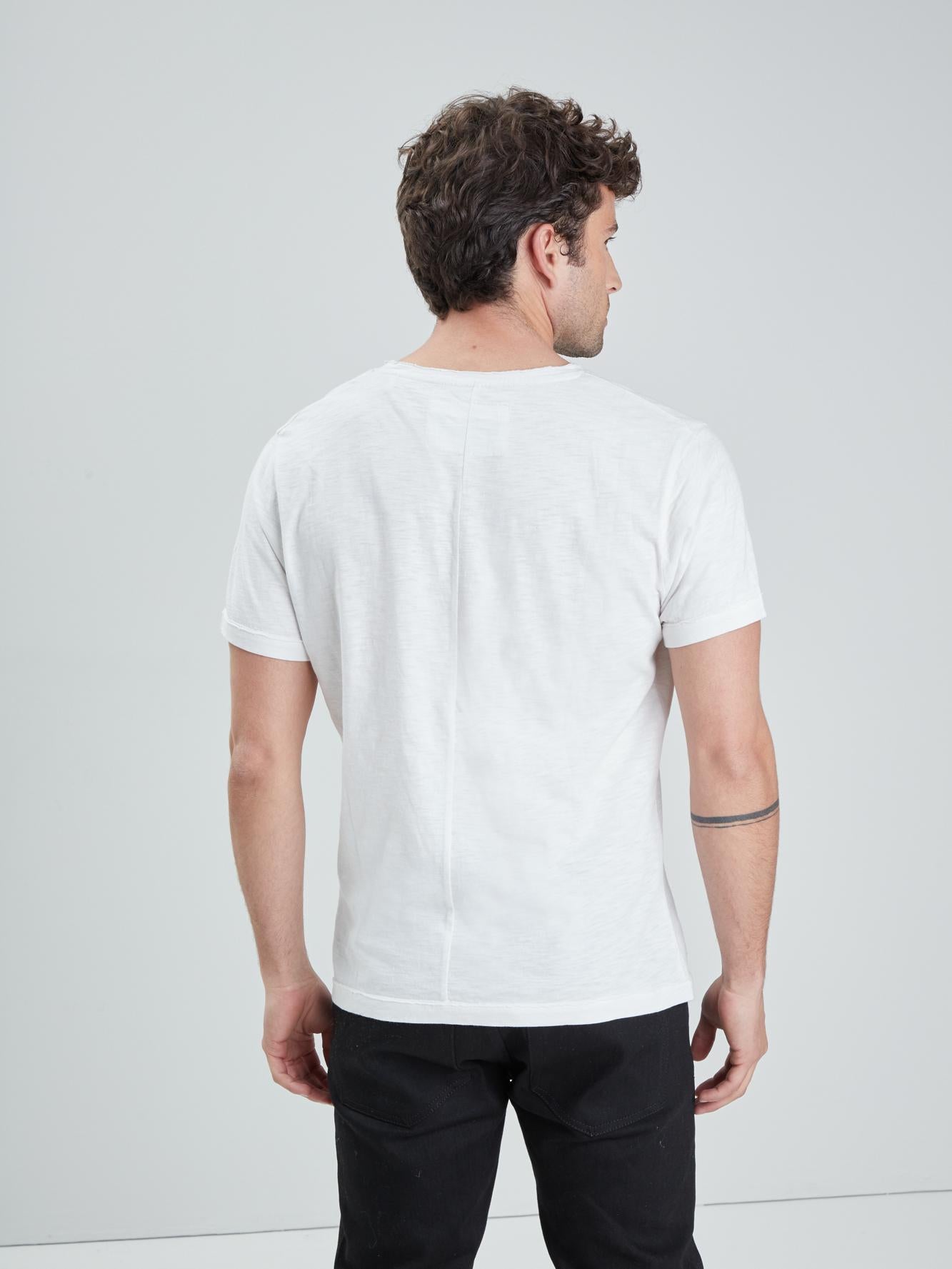 DAYTONA 73 T-shirt uomo American Slub bianca 