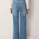 MAISON HOTEL Pantaloni donna Giuletta Light Blue Denim 
