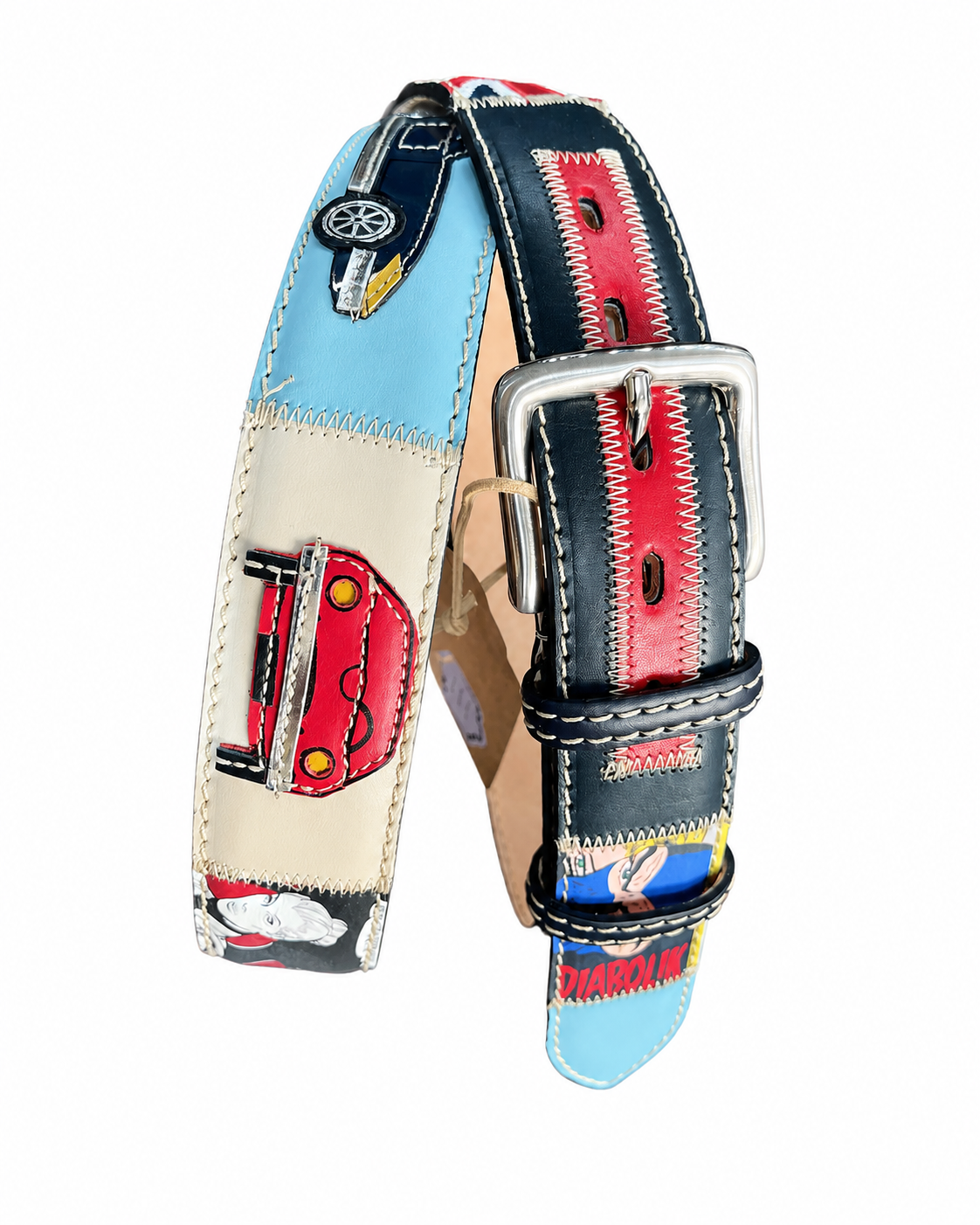 RED BELTS Cintura artigianale in pelle Jaguar 