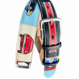 RED BELTS Cintura artigianale in pelle Jaguar 