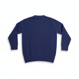 FRANCESCO PIERI MAGLIERIA Maglione girocollo in misto lana blu 