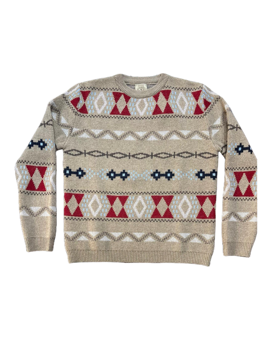 Maglione Old School uomo in baby lambswool OLD SCHOOL THE MEXICAN - ROBERT REDFORDVARIANTE SABBIA RAKKI 